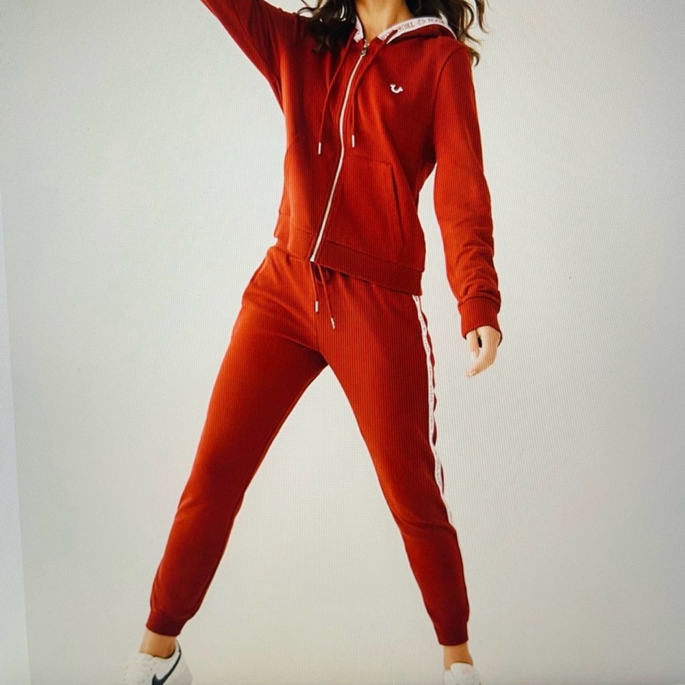 True Religion Red Track Pants. Jogger